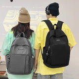 Waterproof Nylon Women Backpack Unisex Multi-pocket Laptop Rucksack