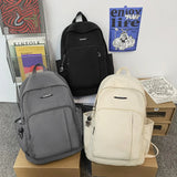 Waterproof Nylon Women Backpack Unisex Multi-pocket Laptop Rucksack