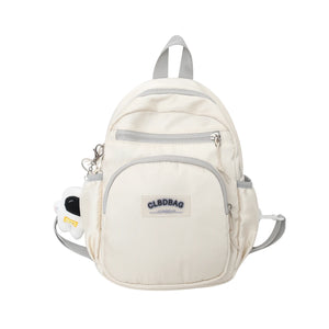 Waterproof Nylon Women Backpack Zipper School Bags For Teenagers