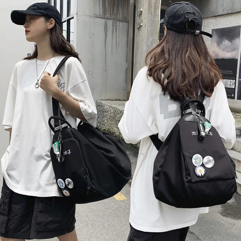 Waterproof Nylon Women Backpacks Female Shoulder Bags School Bags for Teenager