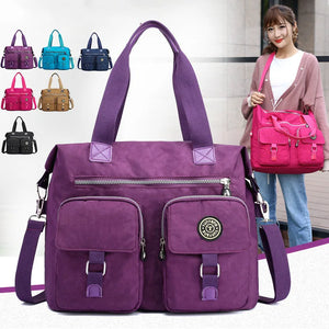 Waterproof Nylon Women Handbags Large Capacity Shoulder Bag