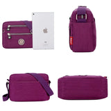Waterproof Nylon Women Messenger Bag Small Purse Shoulder Bag
