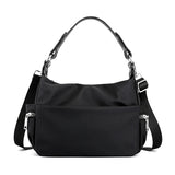 Waterproof Nylon Women Shoulder Bags Casual Ladies Totes Bag Solid Zipper