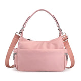 Waterproof Nylon Women Shoulder Bags Casual Ladies Totes Bag Solid Zipper