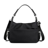 Waterproof Nylon Women Shoulder Bags Casual Ladies Totes Bag Solid Zipper