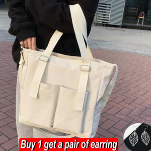 Waterproof Nylon Women Tote Bag Large Capacity Shoulder Bag