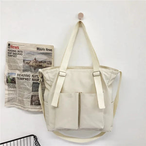 Waterproof Nylon Women Tote Bag Large Capacity Shoulder Bag