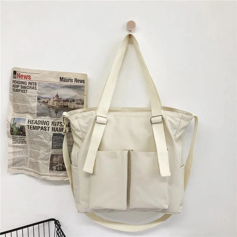 Waterproof Nylon Women Tote Bag Large Capacity Shoulder Bag