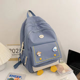 Waterproof Nylon Women Backpack Large Capacity Casual Shoulder Bag