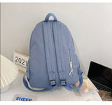 Waterproof Nylon Women Backpack Large Capacity Casual Shoulder Bag