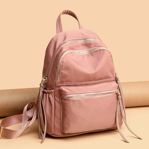 Waterproof Nylon Women Backpack Big Capacity Tassels School Bag Laptop Travel