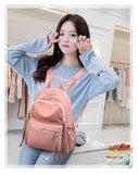 Waterproof Nylon Women Backpack Big Capacity Tassels School Bag Laptop Travel