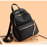 Waterproof Nylon Women Backpack Big Capacity Tassels School Bag Laptop Travel