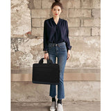 Waterproof Laptop Briefcase Shoulder Bag 15.6 Inch Business Handbag