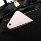 Dragonfly Flower Embroidered Backpack Waterproof School Bag