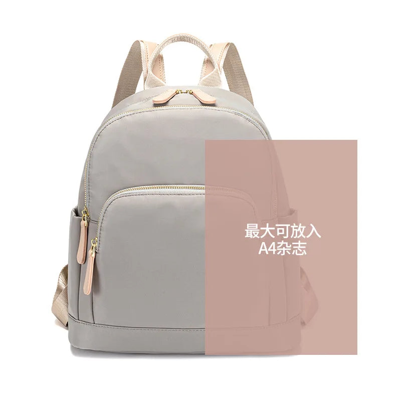 Waterproof Oxford Cloth Women Backpack Light Travel Backpack