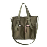 Waterproof Oxford Canvas Girl Shoulder Hand Bucket Bag Female Crossbody Bags