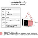 Waterproof Oxford Messenger Bag Shoulder Crossbody Bags for Women