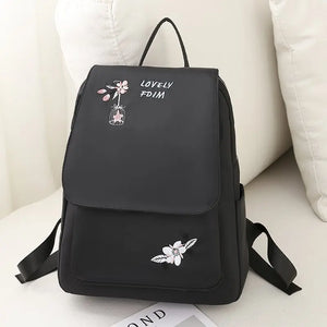 Waterproof Oxford Women Backpack Anti-theft Print School Bag for Girls