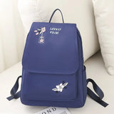 Waterproof Oxford Women Backpack Anti-theft Print School Bag for Girls
