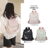 Waterproof Oxford Women Backpack Anti-theft Girls School Bag