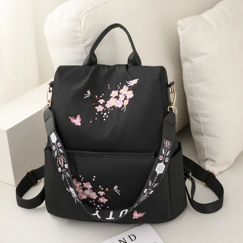 Waterproof Oxford Women Backpack Anti-theft Girls School Bag
