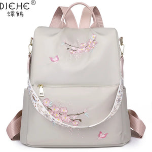 Waterproof Oxford Women Backpack Anti-theft Girls School Bag