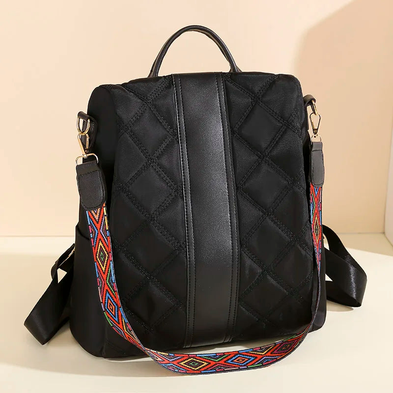 Waterproof Oxford Women Backpack Anti-theft Multifunction