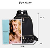Waterproof Oxford Women Backpack big capacity Rivet Schoolbags for Teenage Girls