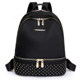 Waterproof Oxford Women Backpack big capacity Rivet Schoolbags for Teenage Girls