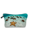 Waterproof Starfish Cosmetic Organizer Bag Portable Makeup Bag