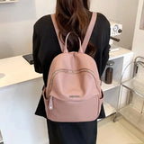 Waterproof Pu Women Backpack Travel Bag Schoolbag for Teenage Girls