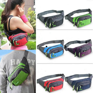 Waterproof Running Belt Bum Waist Pouch Fanny Pack Bag