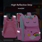 Waterproof Cartoon School Backpack for 6-12 Years Kids
