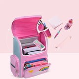 Waterproof Cartoon School Backpack for 6-12 Years Kids