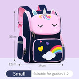 Waterproof Cartoon School Backpack for 6-12 Years Kids