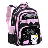Waterproof School Bags For Girls Kids SchoolBag cat cartoon Orthopedic Backpack