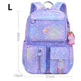 Waterproof Schoolbag With Cartoon Pendant For Girls Children Princess Mochila Sc