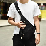 Men's Waterproof Business Chest Bag Nylon Messenger