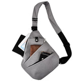 Men's Waterproof Business Chest Bag Nylon Messenger
