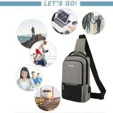 Waterproof Sling Bag Women Clear Shoulder Bag