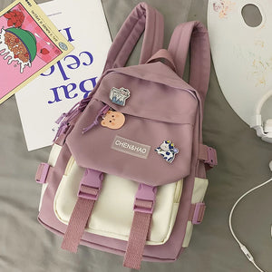 Waterproof Small Backpack Women Girls School Bags Teenage Travel Ladies