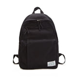 Waterproof Solid Nylon Women Backpack Multiple Zip Pocket Travel Backpack