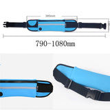 Waterproof Sport Runner Waist Bum Bag Running Jogging Belt Pouch Zip Fanny Pack
