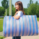 Waterproof Storage Bags Wardrobe King Size Quilt Pillow Snakeskin Woven Bag