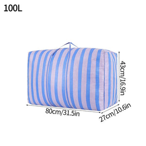 Waterproof Storage Bags Wardrobe King Size Quilt Pillow Snakeskin Woven Bag