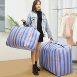 Waterproof Storage Bags Wardrobe King Size Quilt Pillow Snakeskin Woven Bag