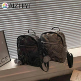 Waterproof Student School Backpack Winter Casual Quilted Cotton Bag