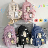 Waterproof Teenage Girls College Student Schoolbag Women Travel Backpacks Female