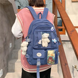 Waterproof Teenage Girls College Student Schoolbag Women Travel Backpacks Female